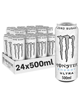 Monster Energy Ultra Zero White   24 Dosen à 0,5 l   Zuckerfrei, Energy Drink