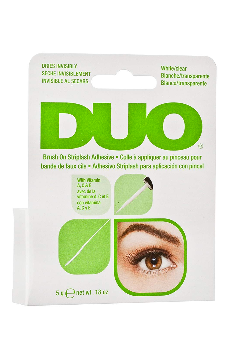 DUO EYELASH LASH STRIPLASH GLUE ADHESIVE BRUSH LATEX Clear TONE 7G eBay