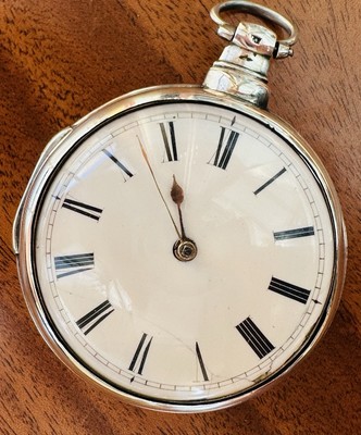 1818 George III Pair Cases Verge Fusee Pocket Watch, Rich Champion Liverpool