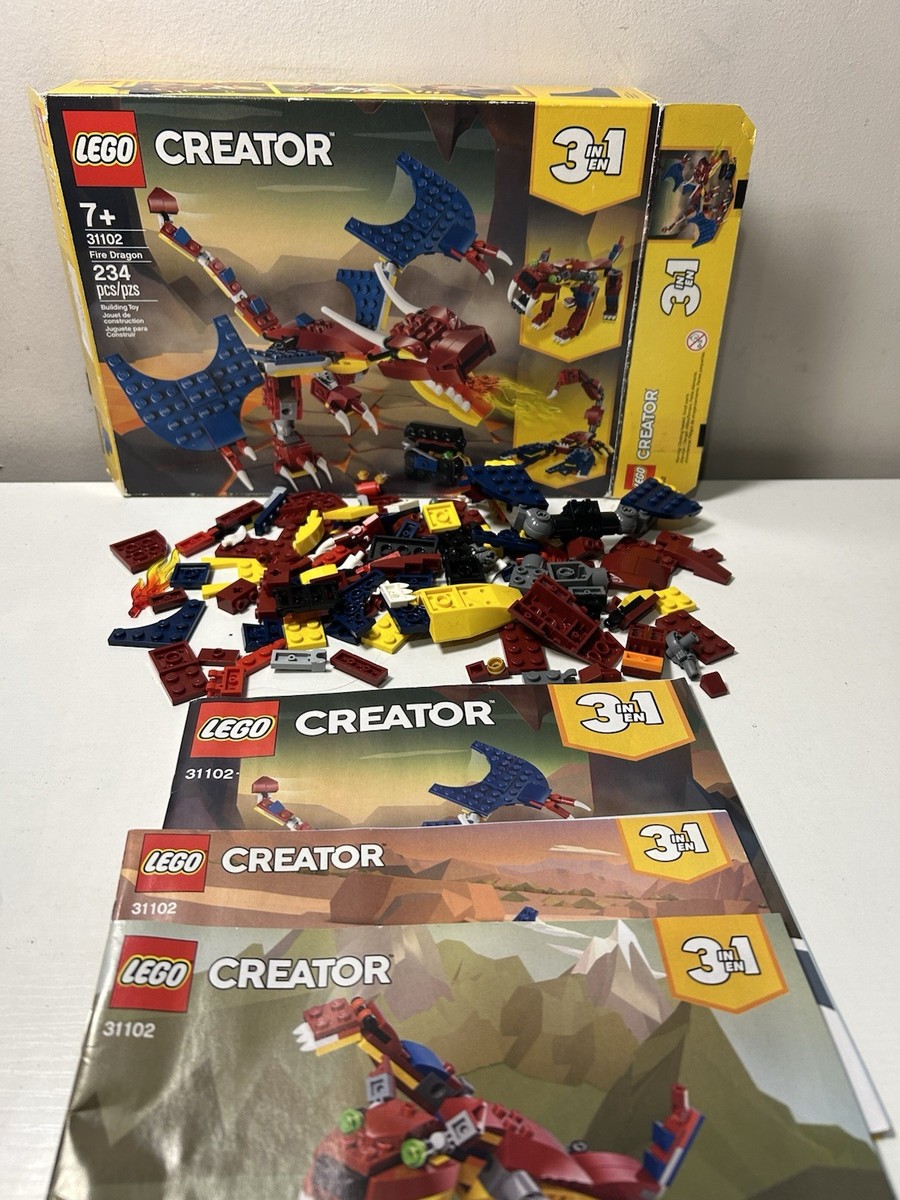 LEGO LEGO Creator: Fire Dragon (31102) INCOMPLETE