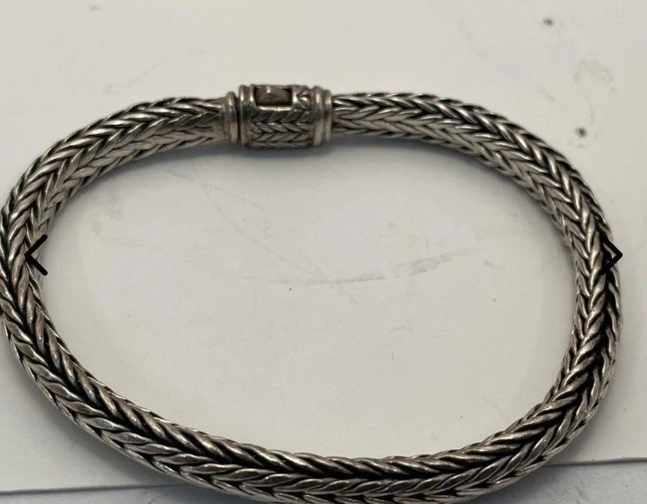 Trollbeads Silver Foxtail Bracelet 7.1 Inch - Image 2 of 4