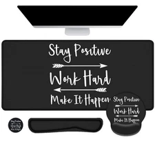 LATEEFAH Mouse Pad with Wrist Rest, Large Mouse Pad, Ergonomic Gaming Desk Pa...