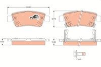 TRW BremsbelÄGe Bremsbelagsatz Hinten Passend FüR Honda CR-V 3 4