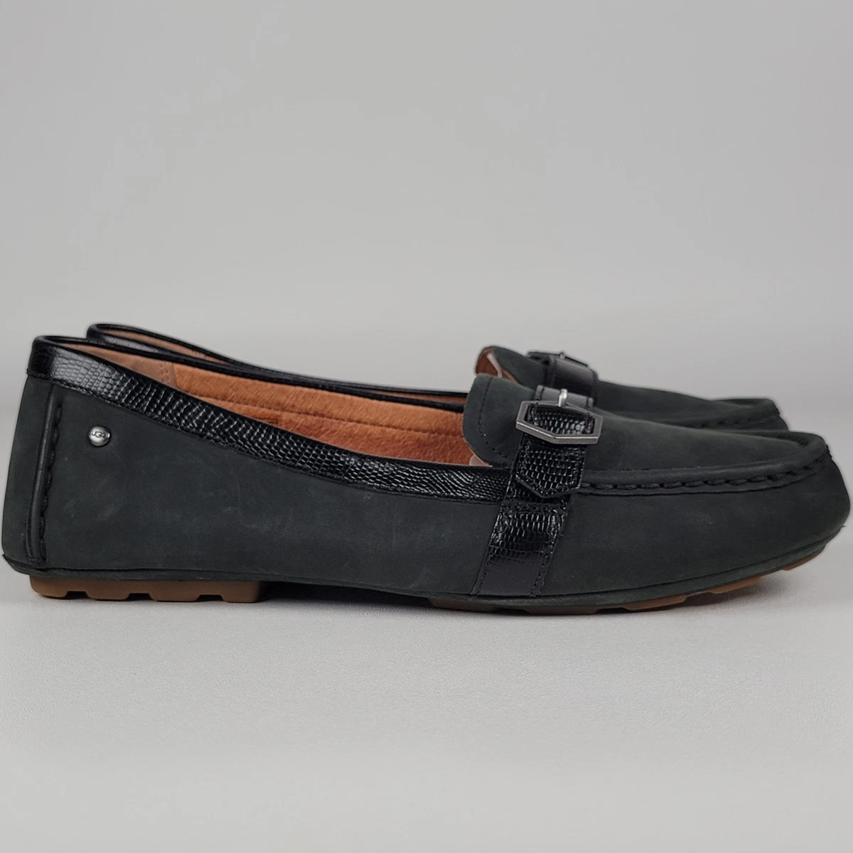 UGG Women’s black leather Slip-On  Sneaker Loafer Comfort Size 8.5 UGG® Zilo Slip On for Women | UGG® main image 2