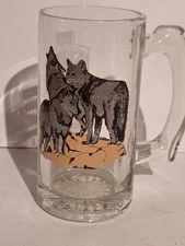 Schmidt Beer Wolf Glass Beer Mug