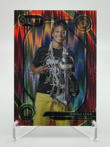 2025 Panini Select WNBA #247 Jewell Loyd Courtside Red Flash Prizm /349 Storm