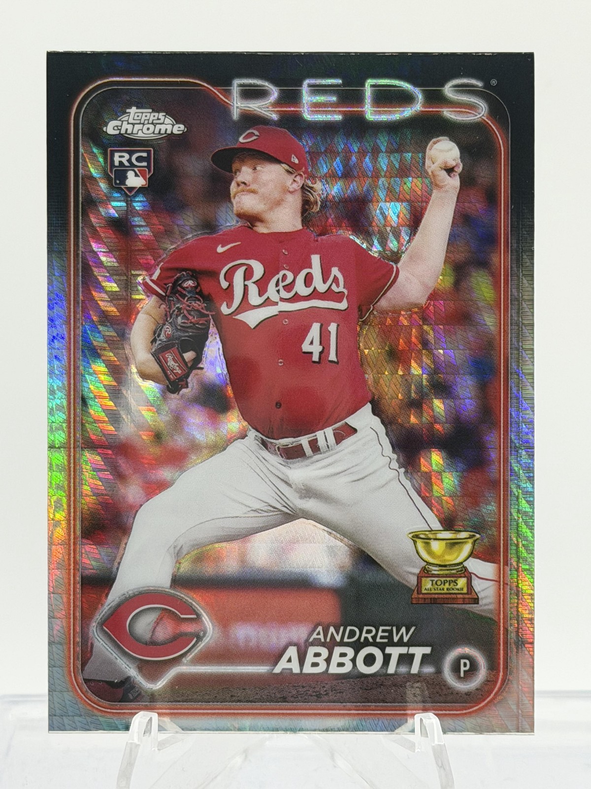 Andrew Abbott 2024 Topps Rainbow Foil #214 RC Cincinnati Reds