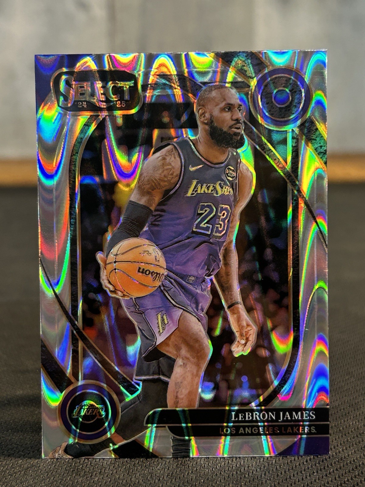 2024-25 Panini Select Basketball LeBron James Courtside Tectonic Prizm #241