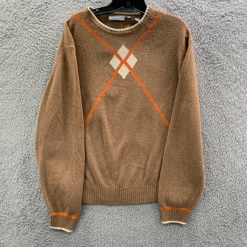 Hickey Freeman, Hickey Freeman Sweater Womens XL Top Extra Large Brown Wool*