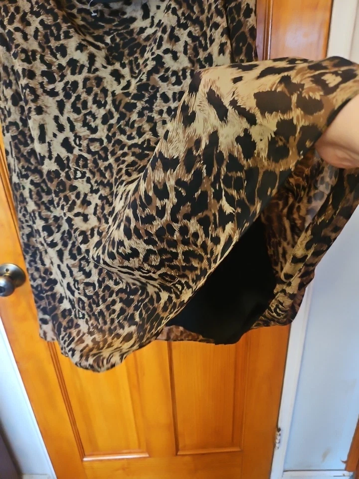 Charter Club 100% Silk Lined Animal Print Skirt Size 24W NWOT   - Image 4 of 4