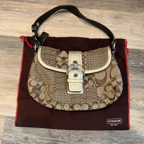 RARE Y2K COACH SIGNATURE SOHO MINI C JACQUARD BUCKLE … - Gem