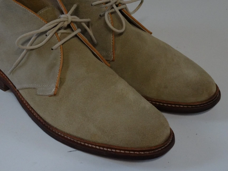 Botas Chukka Frye Biege Para Hombre 11 D Cuero Con Cordones Tobillo Medio Foto 2 de 4