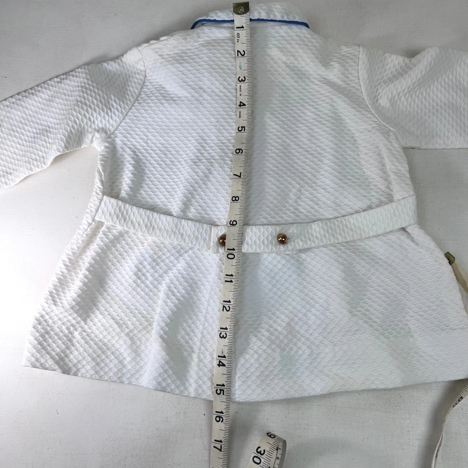 Conjunto Mameluco Chaqueta Acolchado Blanco Vintage 12mo Náutico Foto 4 de 4
