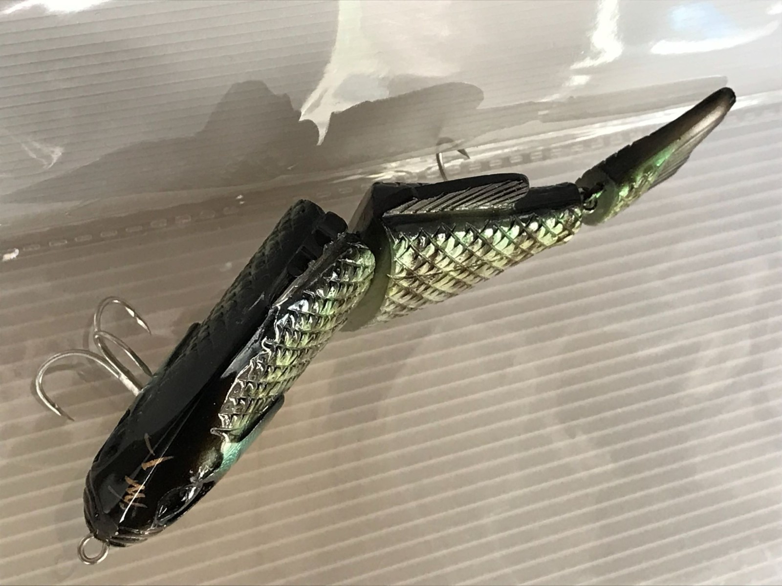 Handmade Japanese Swimbait "Gillra150" Micro Glitter Subtle  Flash Motion - Image 6
