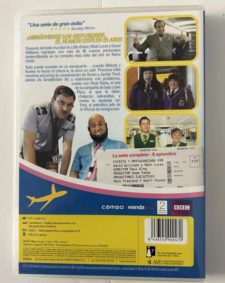 Come Fly With Me - Series 1 - Complete (DVD, 2011) Spanish Import Very Good - Image 2 of 4