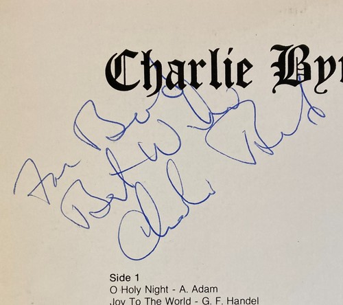 Charlie Byrd LP The Christmas Album 1976 Autographed VG+/M- - Picture 3 of 3