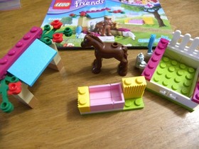 LEGO Friends 41089 Little Foal Set Horse Stable Complete w/ Manual No Box USED