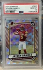 JAYDEN DANIELS PSA 10 2024 PANINI DONRUSS #TR-37 THE ROOKIES RC COMMANDERS