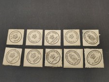 Konvolut 10 Siegelmarken Königlich Sächsischen Staatseisenbahnen Eisenbahn