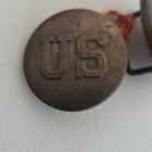 Original Civil War US Army Brass Uniform Buttons Pair Militaria