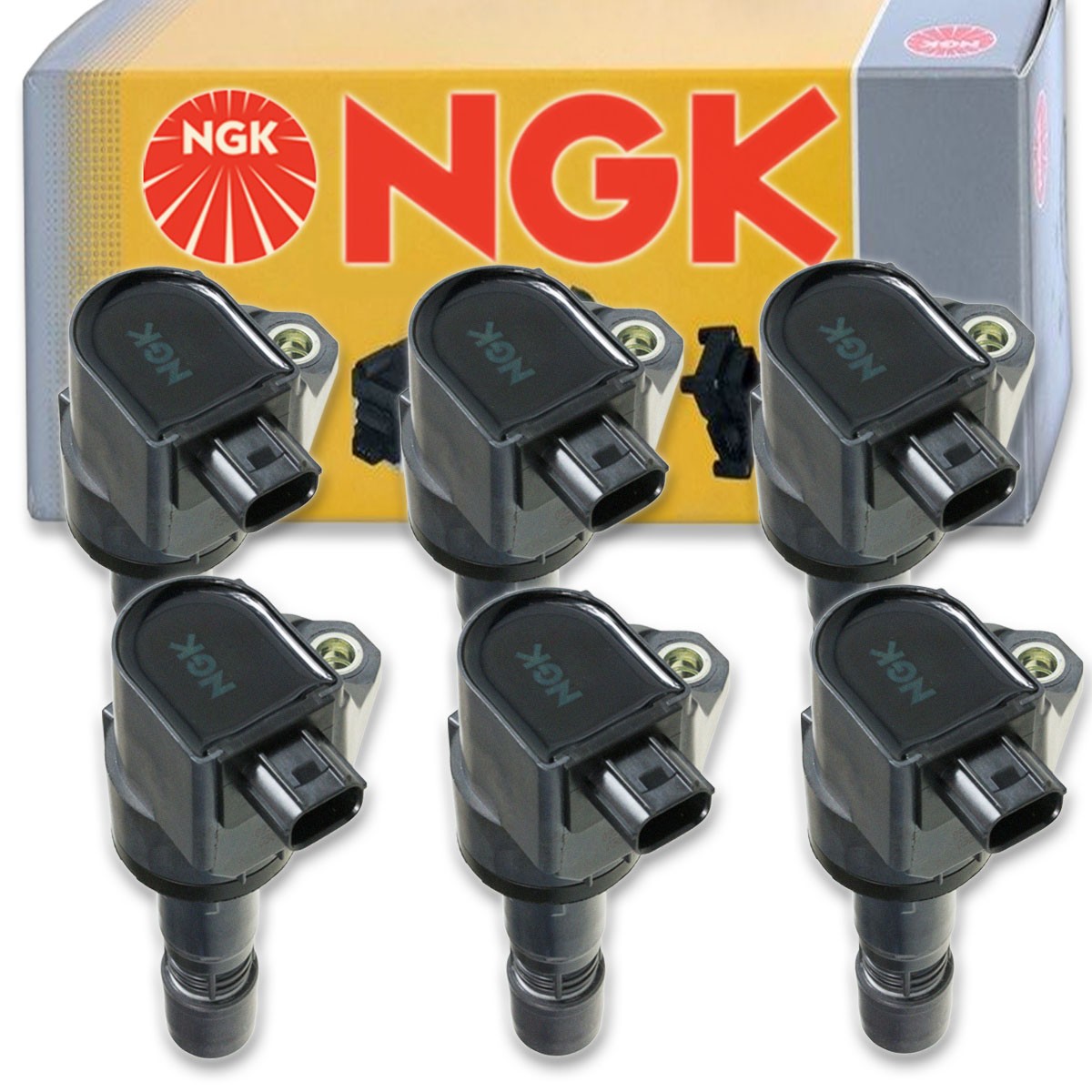 6 pc NGK 48885 U5269 Ignition Coils for UF672 UF-672 IC775 GN10421 E1172 im