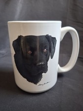 Vintage Black Lab Black Labrador Retriever Ceramic Coffee Mug 4 ½”