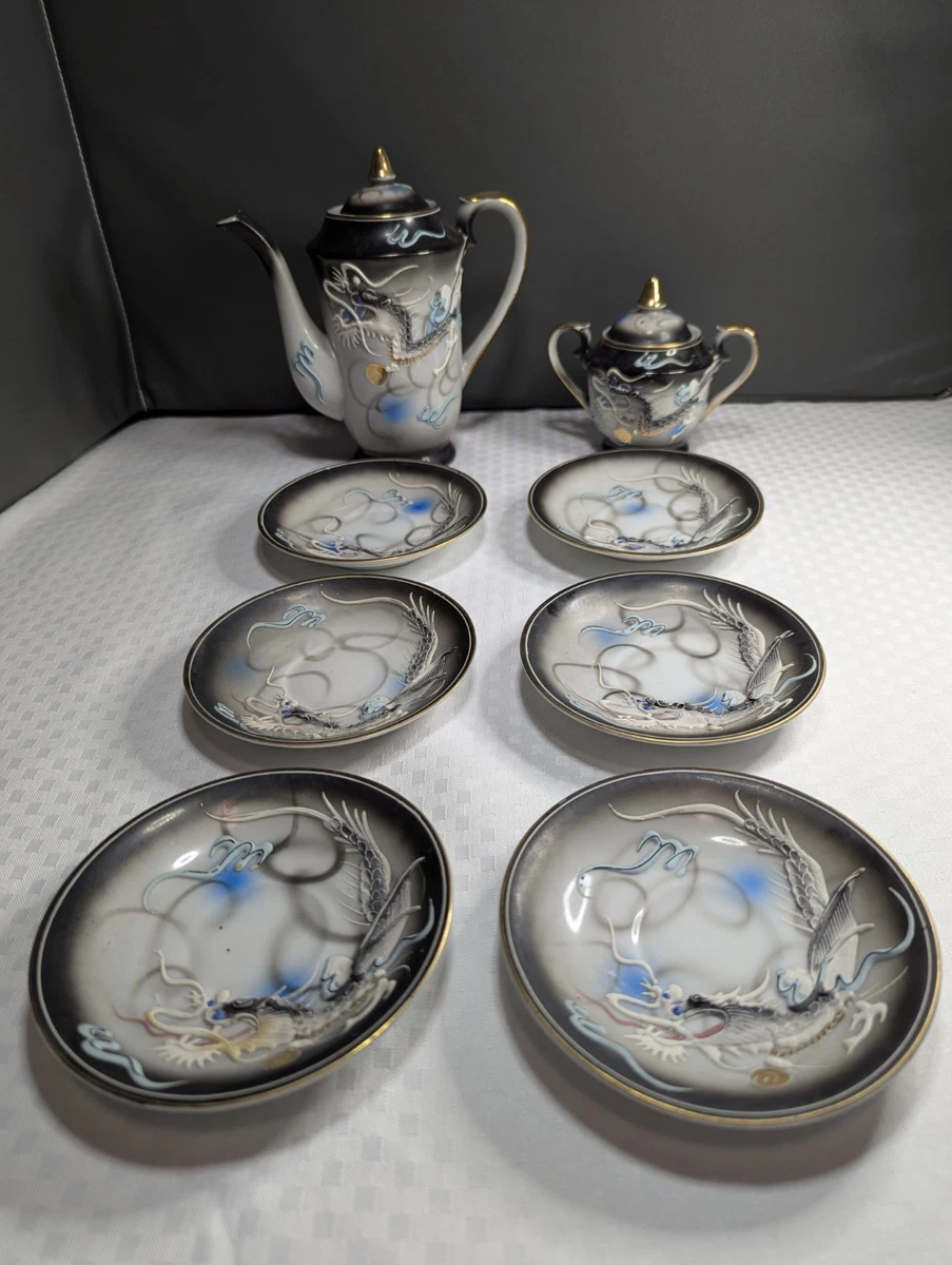 Dragon Tea Set In Collectible Japanese Teapots & Tea Sets (1900