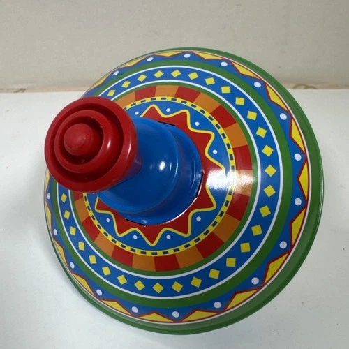 Schylling Mini Tin Top Toy – Classic Spinning Toy – Retro Style