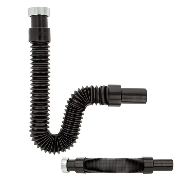 Tecuro Flexibler Geruchsverschluss 1 1/4 Zoll Auf Ø 32 Mm, Ausziehbar 285-680 Mm-image