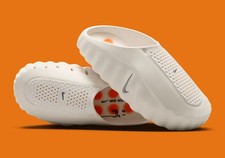 Nike Mind 001 Pregame Mules Sail Metallic Platinum HQ4307-100 Size 8 M / 9.5 W