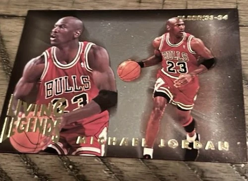 Fleer Living Legends Michael Jordan Insert 4/6 Chicago Bulls 1993-94 NBA Card