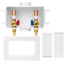 Washing Machine Outlet Box Center Drain 1/2 Inch Pex Crimp Inlet x 3/4 Inch M...