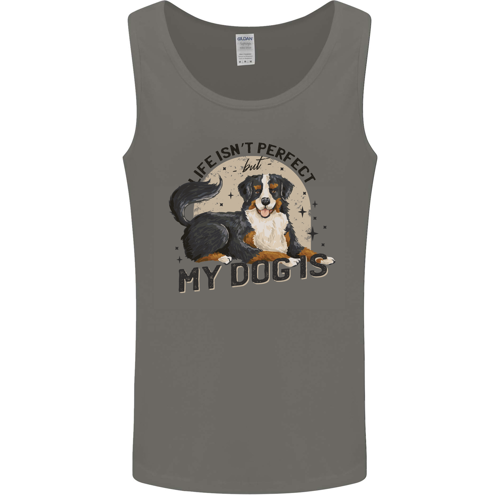 Life Isnt Perfect But My Dog is Mens Vest Tank Top