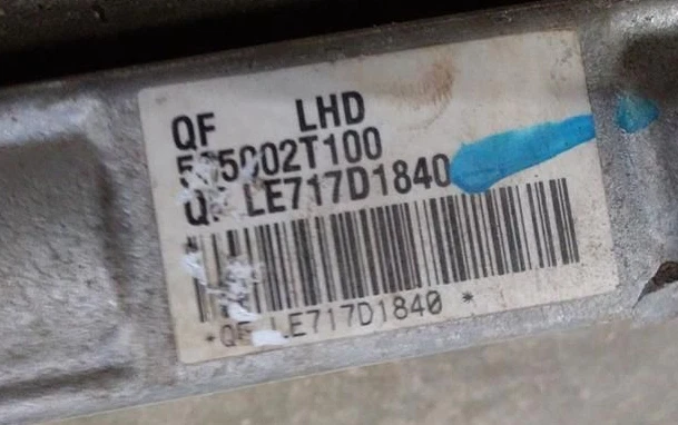 2012-2014 Hyundai Sonata 2.4L rack de direção hidráulica e pinhão com suspensão esportiva - Imagem 2 de 2