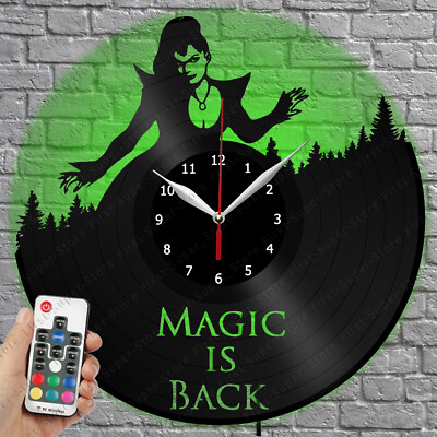 LED Clock Once Upon Vinyl Record Wall Clock Led Light Wall Clock 4034