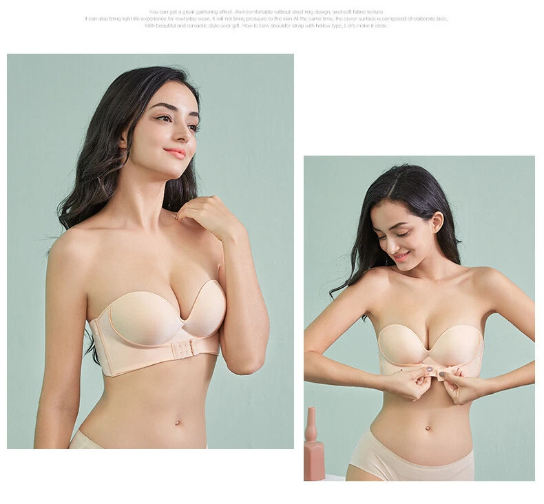 Women's Invisible Bra Super Push Up Seamless Self-Adhesive Sticky Strapless bras - Image 3 of 4