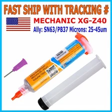 MECHANIC XG-Z40 10cc Syringe Solder Paste Flux Sn63/Pb37 25-45um 10cc Tested