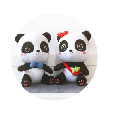 Mini Plush Panda & Kiki 2点セット BabyBus Plush Doll Soft Stuffed Toy Panda KIKI MIUMIU 25cm Kids TV