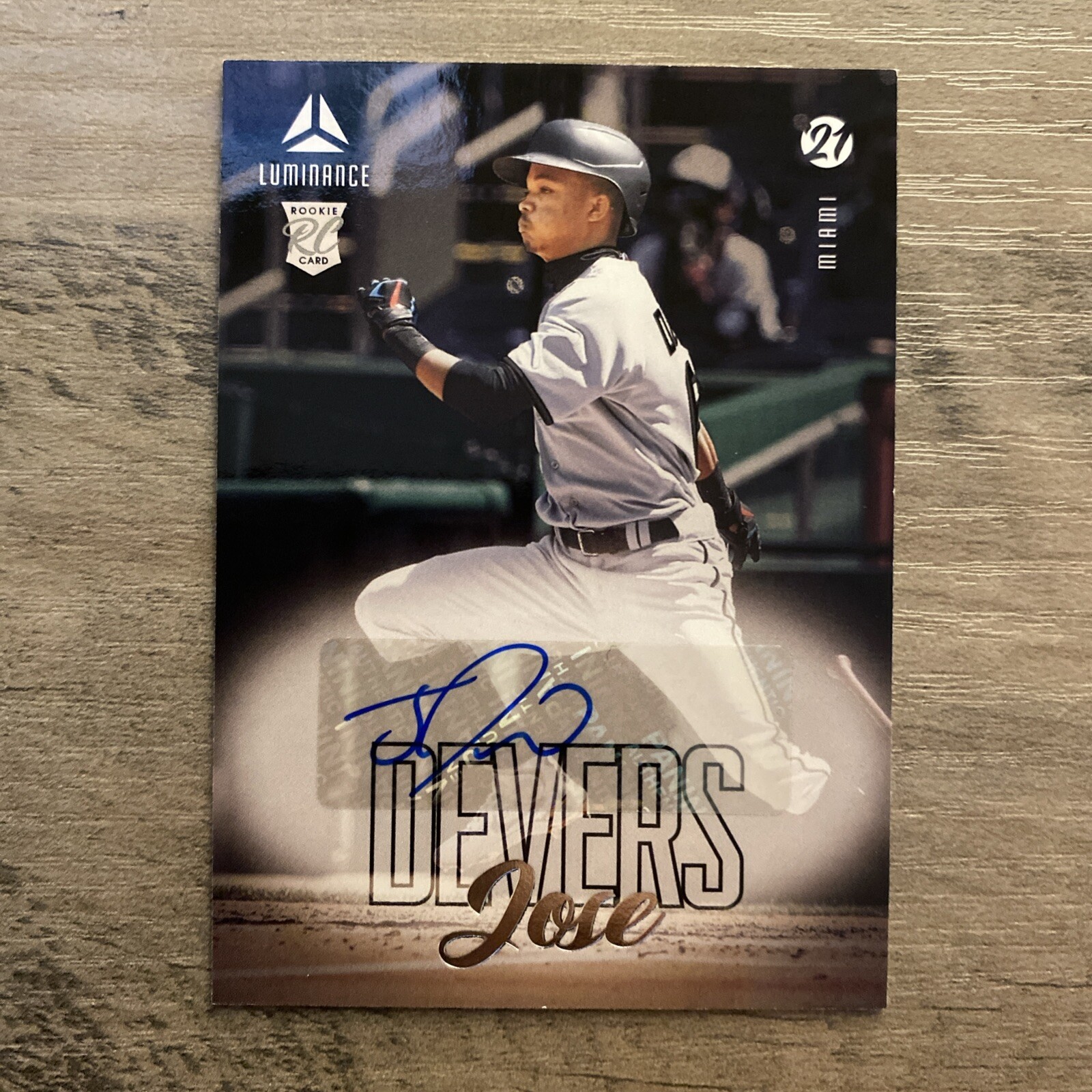 2021 Panini Chronicles Luminance Auto Jose Devers #LA-JD Rookie Auto RC