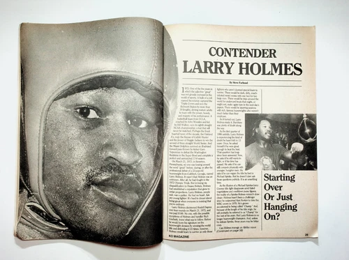 1986 May KO Knockout Boxing Magazine Mike Tyson Holyfield Holmes Spinks - 画像5/7