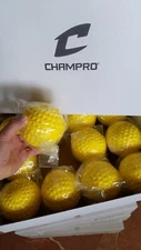 2 Dozen (24) New Softballs (12") Champro Dimpled Yellow Batting Pitching Machine