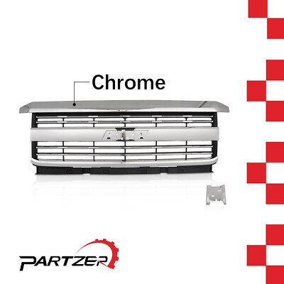 Front Upper Grille For 2015-2019 Chevrolet Silverado 2500 HD 3500 HD 23335298
