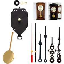 11Pcs Wall Clock Mechanism/Hands/Pendulum Quartz Movement Silent DIY Repair Kit