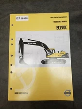 Volvo EC290C Hydraulic Excavator Factory Operators Manual