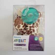 New Philips Avent Soothie Snuggle Pacifier, 0m , Giraffe