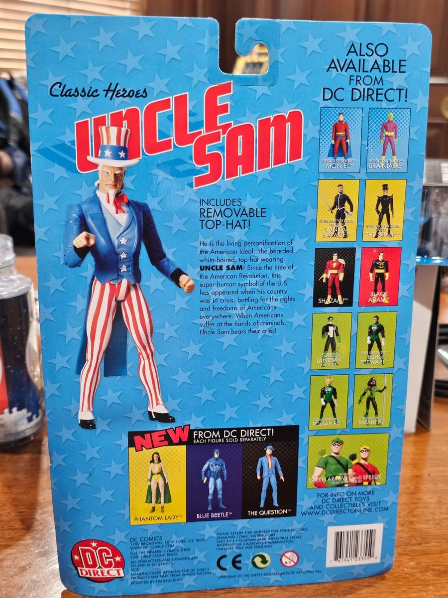 UNCLE SAM WITH TOP HAT 6 INCH ACTION FIGURE CLASSIC HEROES DC