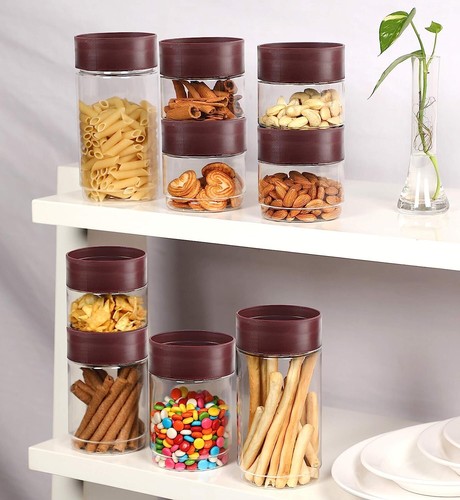 Cello Modustack Plastic Container, 9-Pieces, Capacity - 500 ml, 750 ml, 1000 ml - Bild 8 von 11