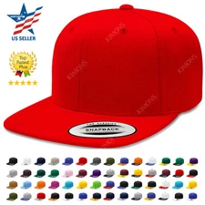 Snapback Hat Flat Baseball Cap Trucker Solid Plain Blank Men Hip Hop Army CS 001