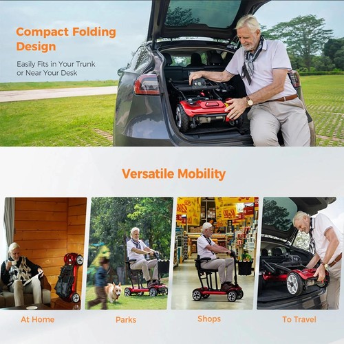 Exclusive Electric Mobility Scooter Motorised 4 Wheel Folding Portable AGELECBIK - Picture 7 of 16