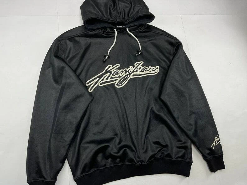 KARL KANI hoodie black vintage hip hop sweatshirt 90s hip hop 1990s size L